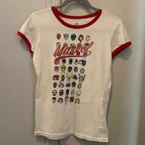 Disney Marvel 80 Years comic characters shirt